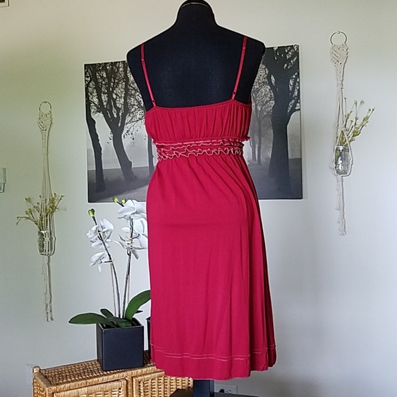 Max Studio wine red dress - Picture 2 of 8